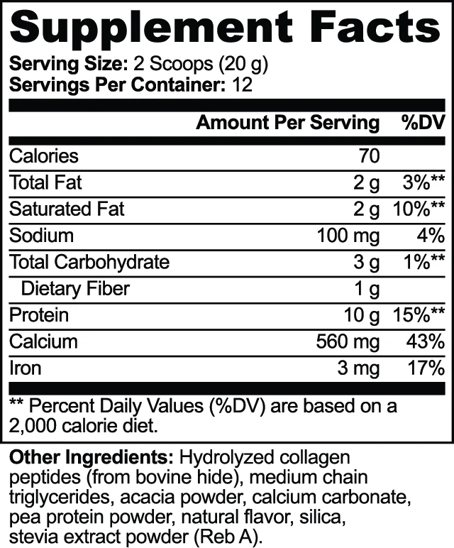 Grass-Fed Collagen Creamer