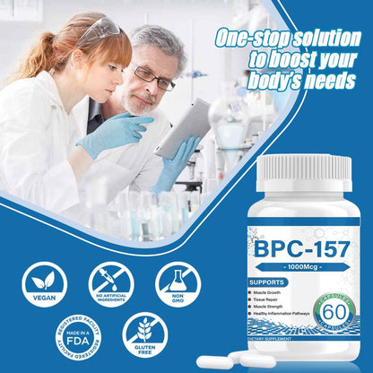 BPC-157 - Peptide Capsules : Blend with Creatine Monohydrate, Collagen Peptides & Magnesium Gluten Free