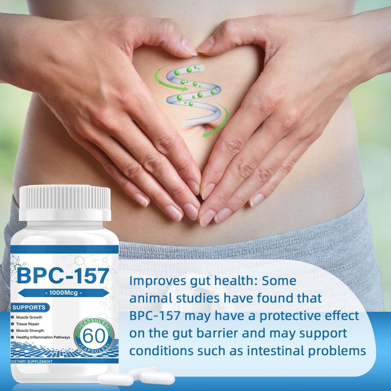 BPC-157 - Peptide Capsules : Blend with Creatine Monohydrate, Collagen Peptides & Magnesium Gluten Free